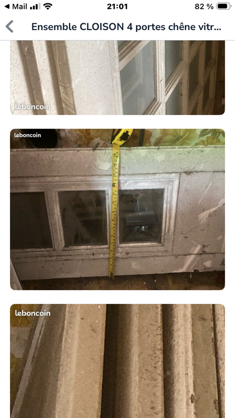 ensemble cloison vitr&eacute;e 4 portes XXL Bricolage