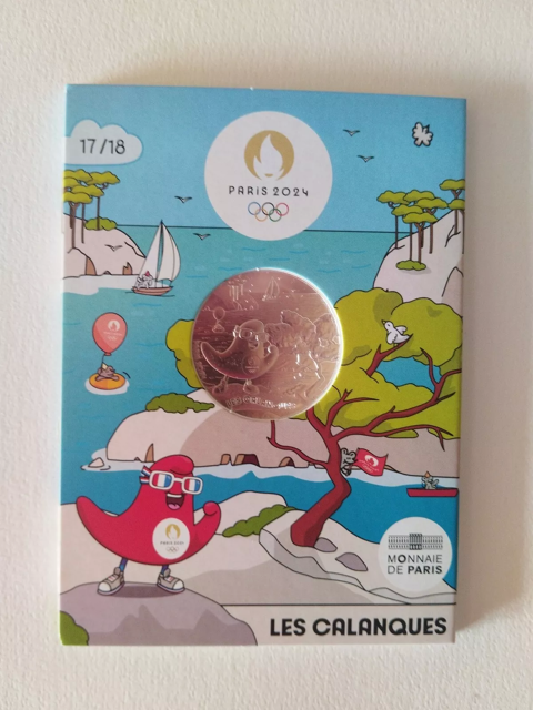 10e Argent JO Paris 2024 Phryge Les Calanques De Marseille  25 Dourdan (91)