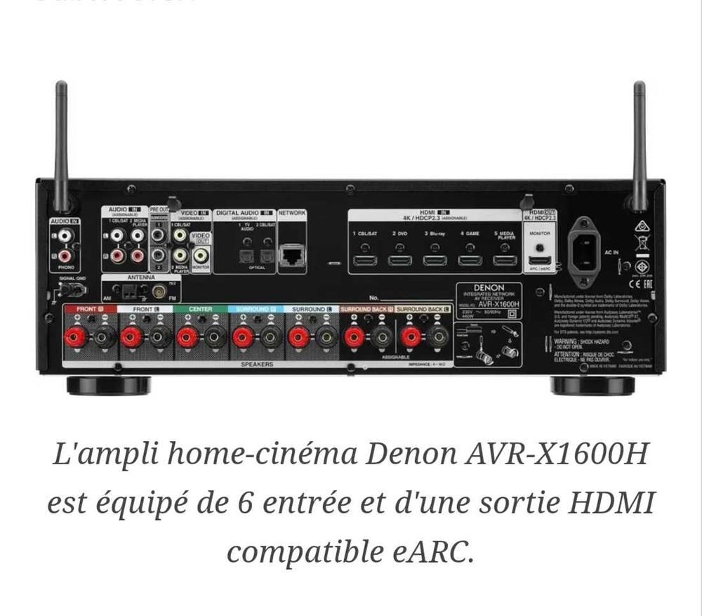 Ensemble home-cin&eacute;ma Audio et hifi