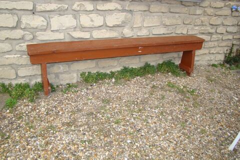 Ancien banc de jardin en bois - annes 1930 
80 Gargenville (78)