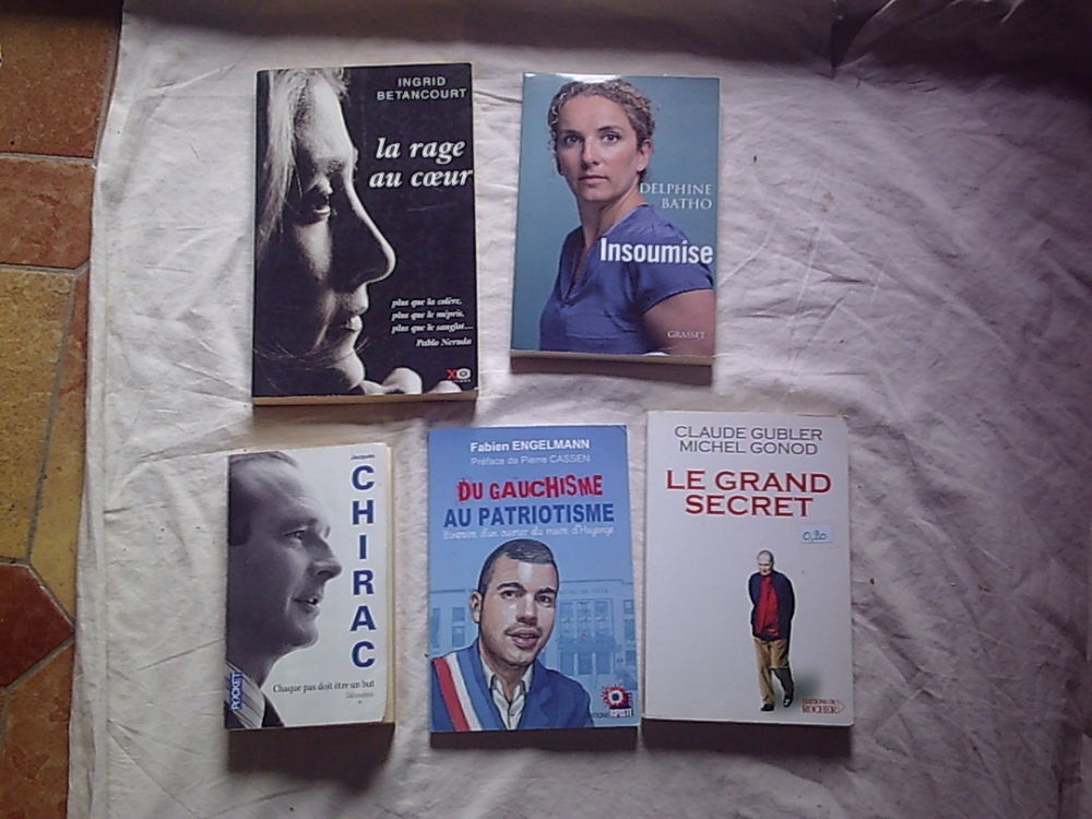 Biographies &quot;Politiques&quot; de 0,20  &agrave; 0,50  Livres et BD