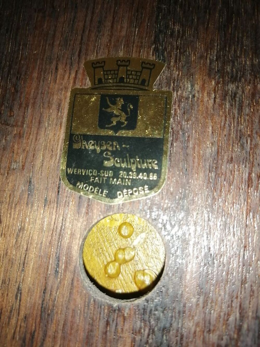 Plaque escorte pr&eacute;sidentielle 