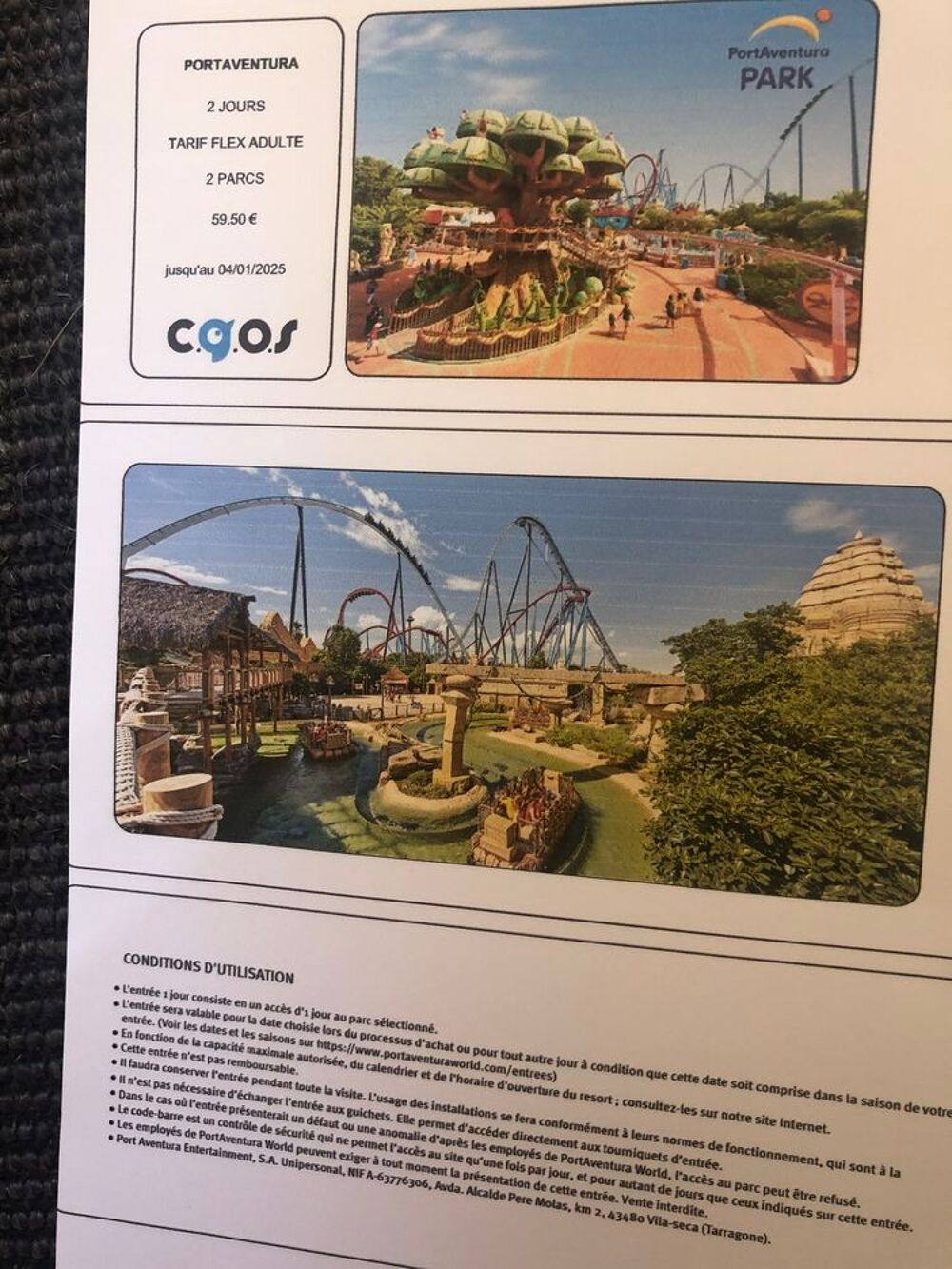 Park portaventura Billetterie
