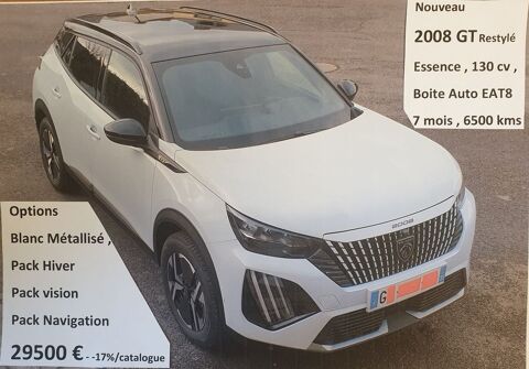 Peugeot 2008 PureTech 130 S&S EAT8 GT 2024 occasion Vern-sur-Seiche 35770
