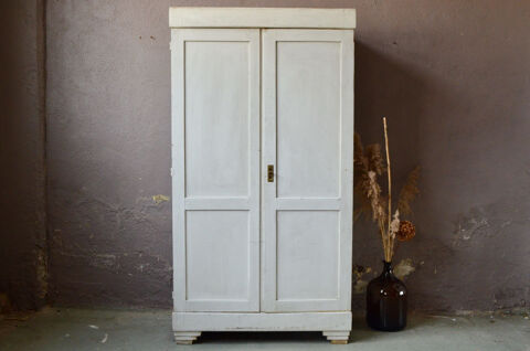 Armoire parisienne vintage boh�me gris perle penderie 640 Wintzenheim (68)