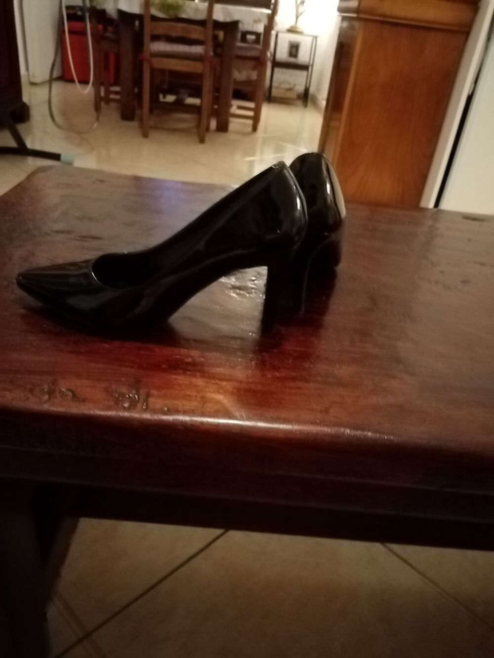 escarpins verni noir t 36 Chaussures