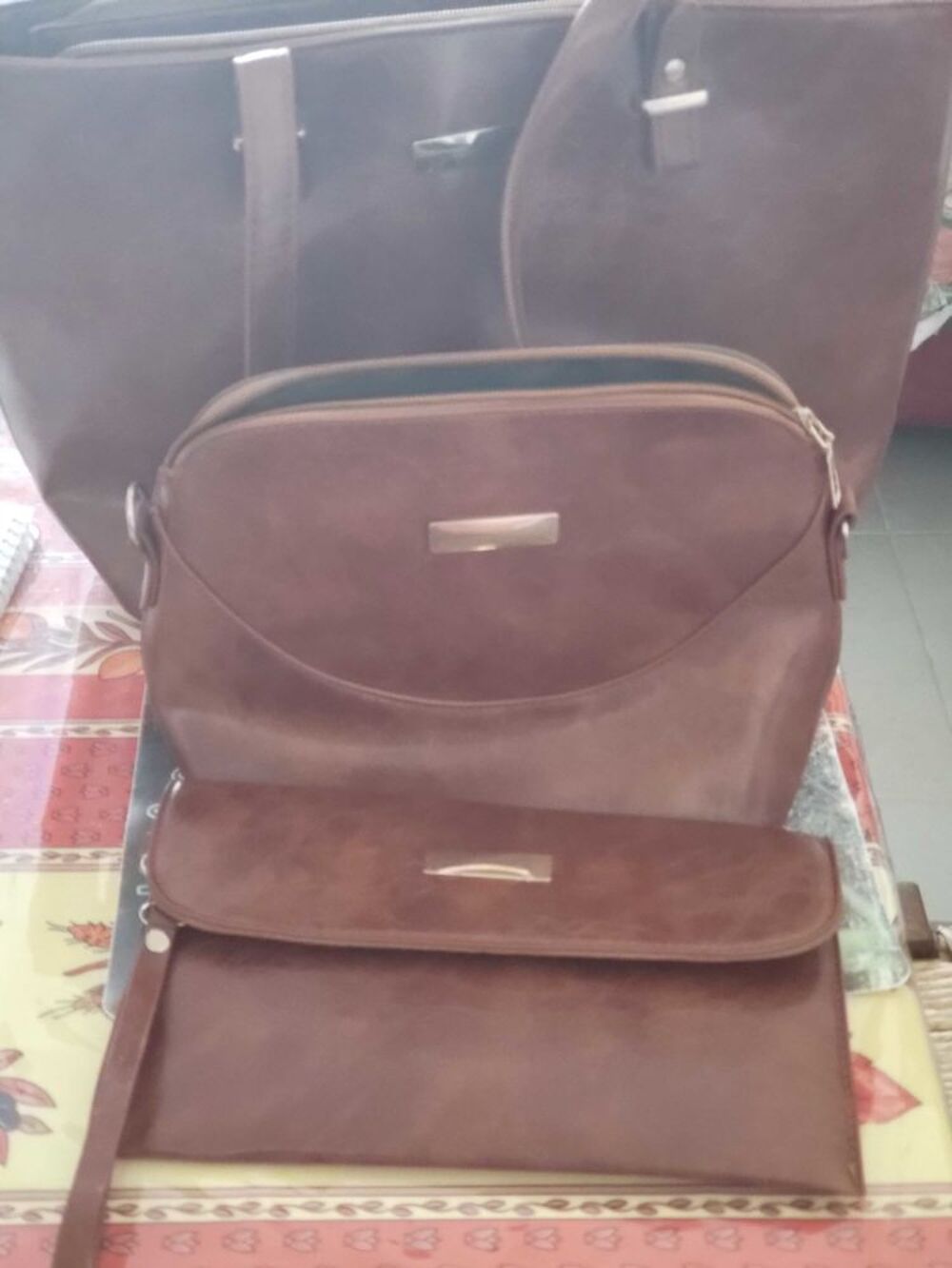 sac a main marron Maroquinerie
