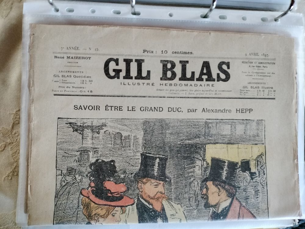 4893 / 1897 Journal Gil Blas Illustr&eacute; 