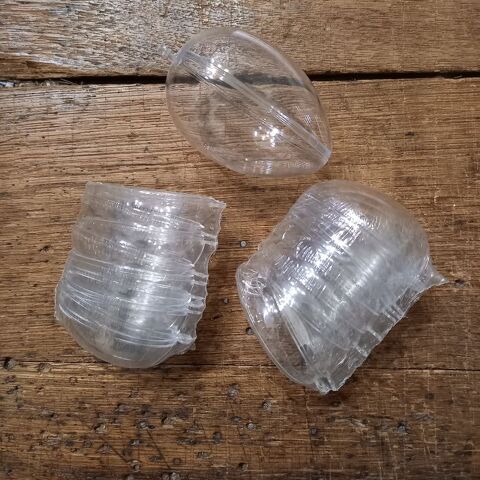 Lot de 10 oeufs transparents cristal à décorer de 8 cm pour 15 Saumur (49)