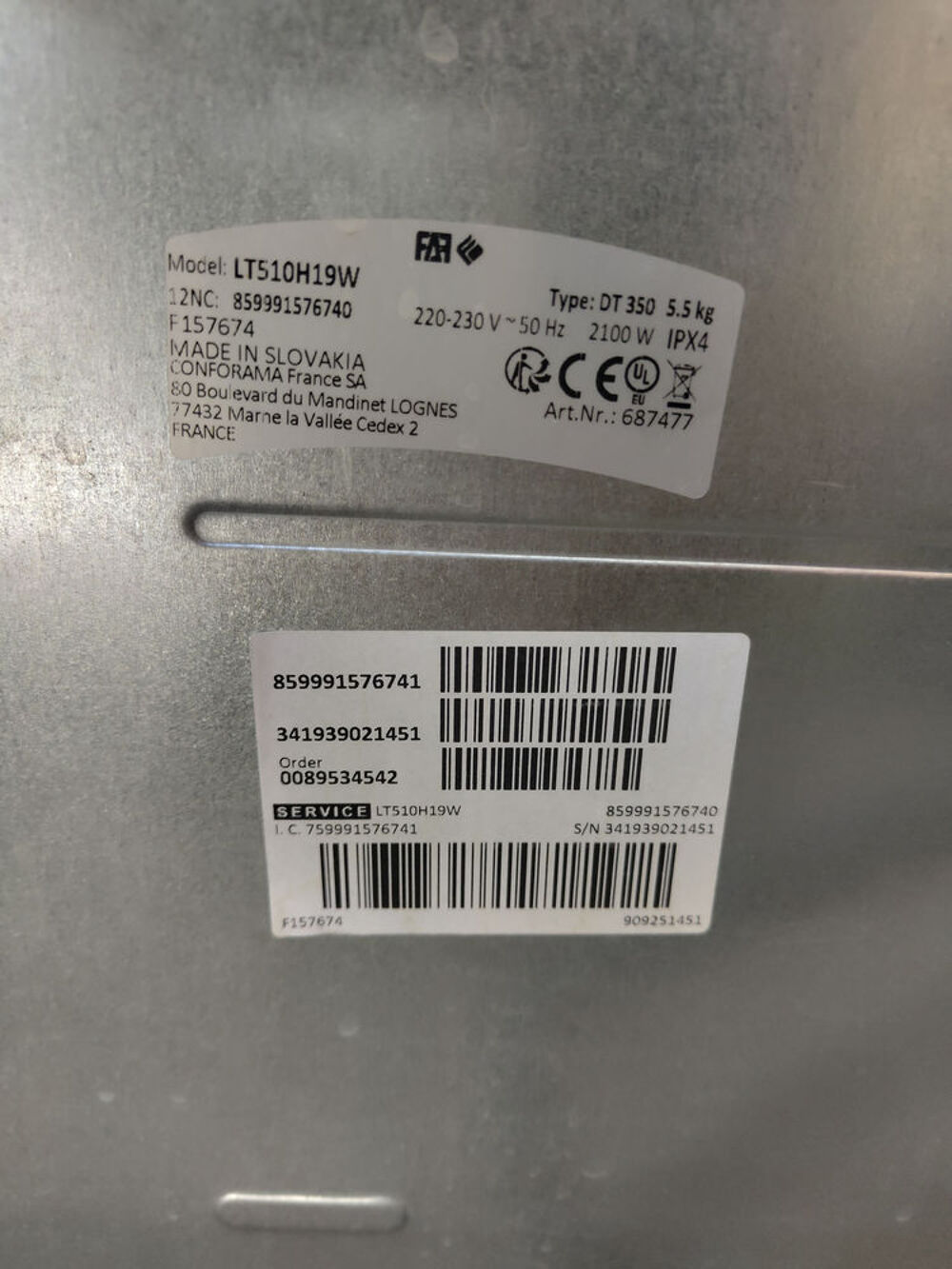 Machine &agrave; laver FAR Model LT510H19W Capacit&eacute; 5.5Kg Electroménager