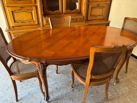Table et chaise merisier style régence 80 Frontignan (34)