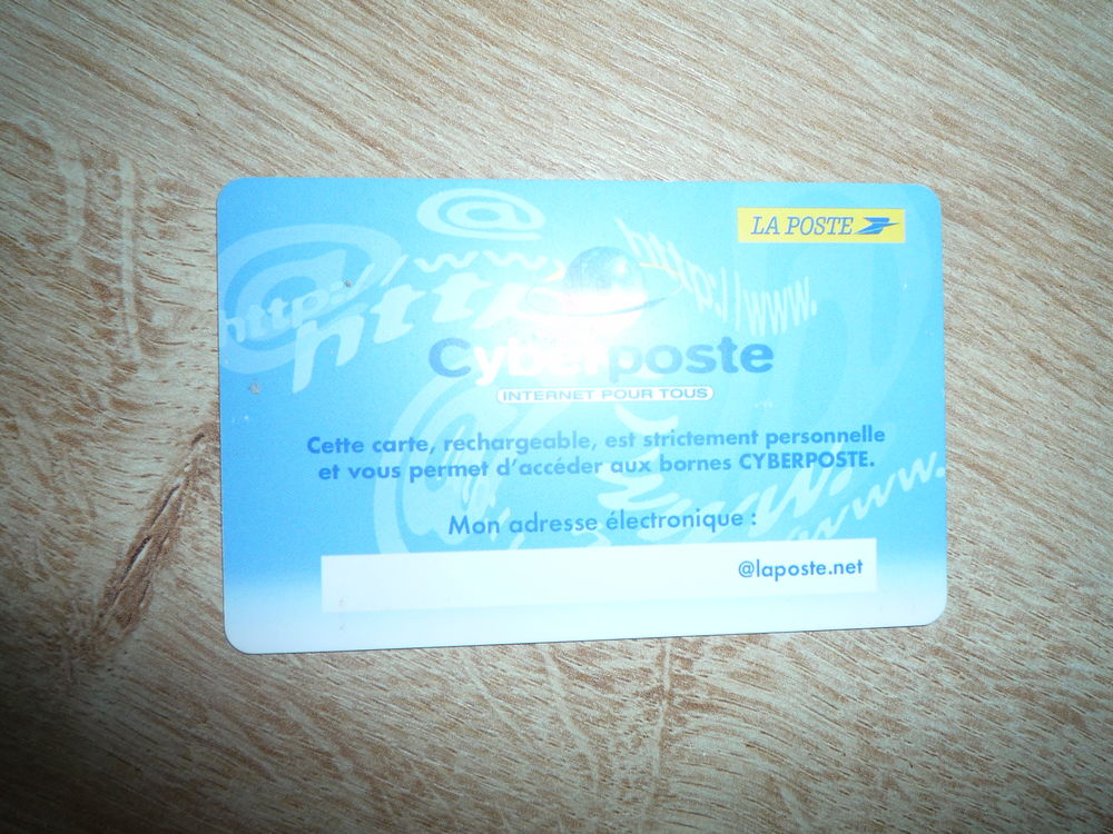 T&eacute;l&eacute;carte occasion CYBERPOSTE internet pour tous 