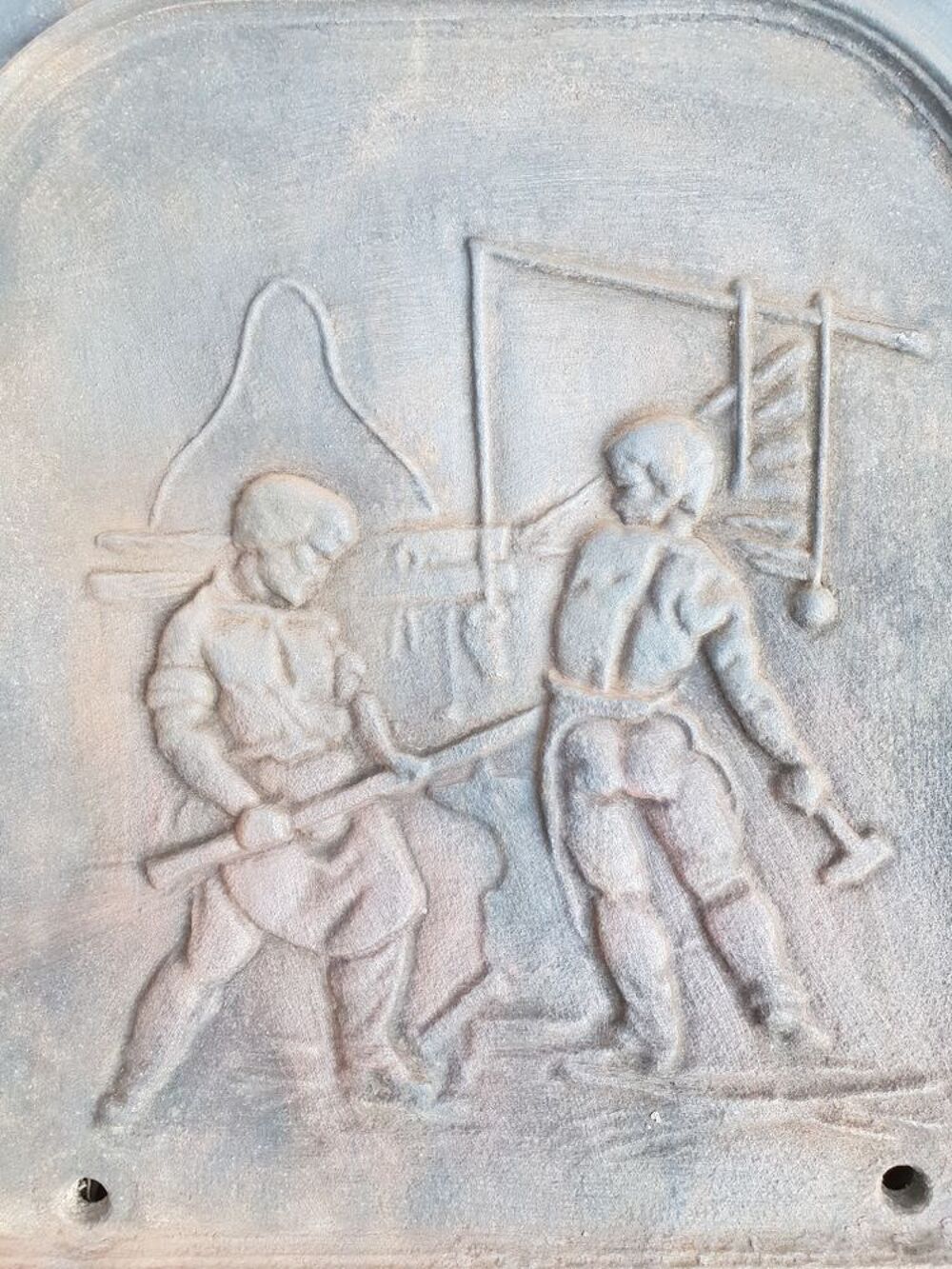 plaque de chemin&eacute;e Jardin