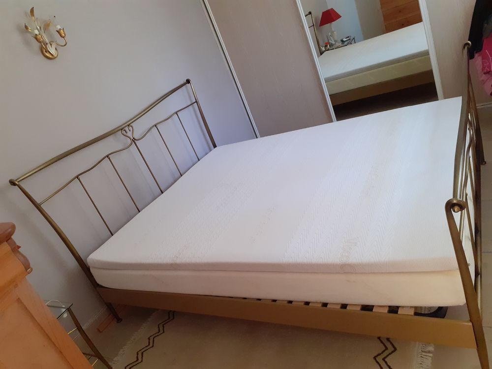 Encadrement de lit en laiton de belle qualit&eacute; 200*160 Meubles
