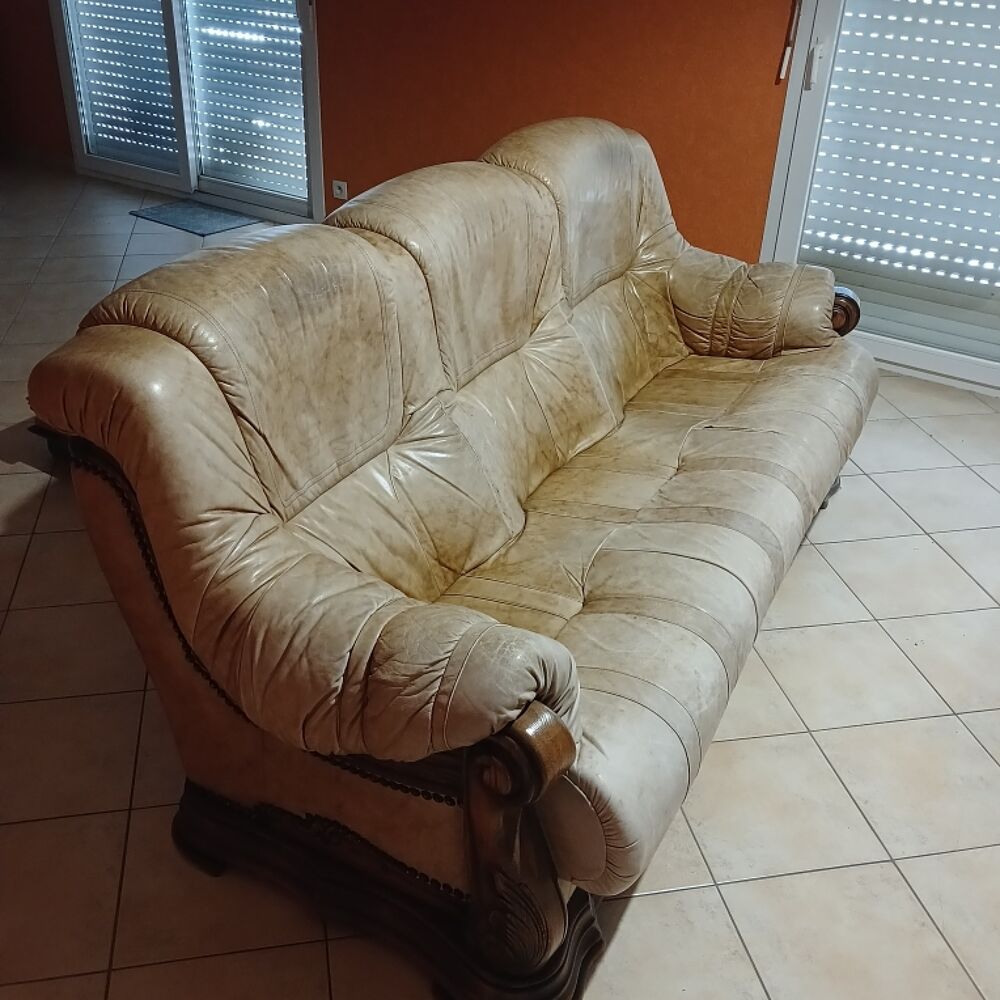 canap&eacute; cuir 3 places Meubles