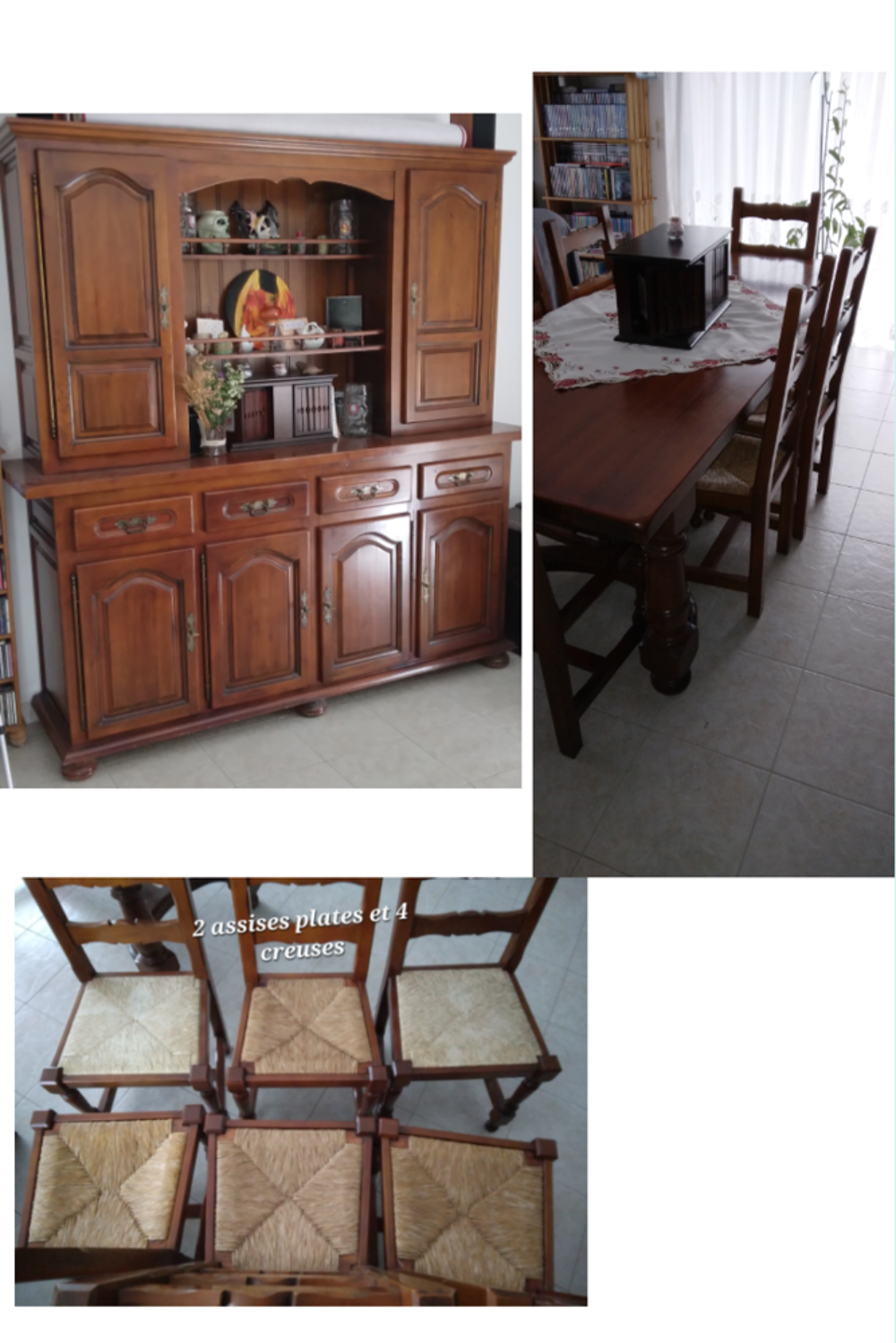 Vaisselier, table, chaises Meubles