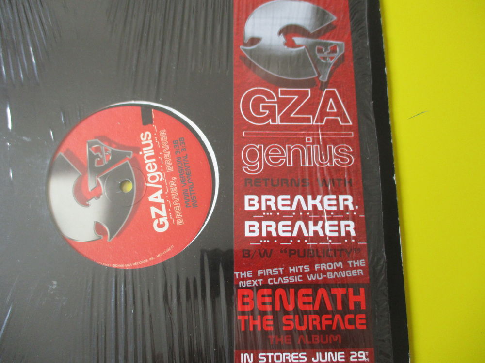 GZA /THE GENIUS WU TANG CLAN MAXI 45 TOURS CD et vinyles
