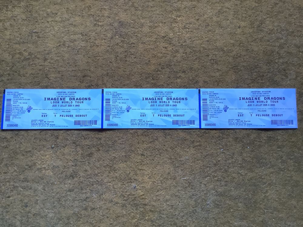 Places de concert IMAGINE DRAGONS Billetterie