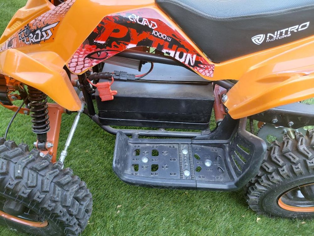 QUAD LMR &eacute;lectrique orange enfant 1000 W TBE Jeux / jouets