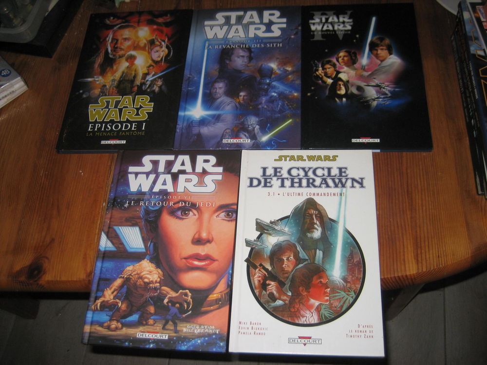 lot 5 albums STAR WARS &eacute;pisodes 1+3+4+6+ cycle de thrawn 3.1 delcourt comics en fran&ccedil;ais Livres et BD