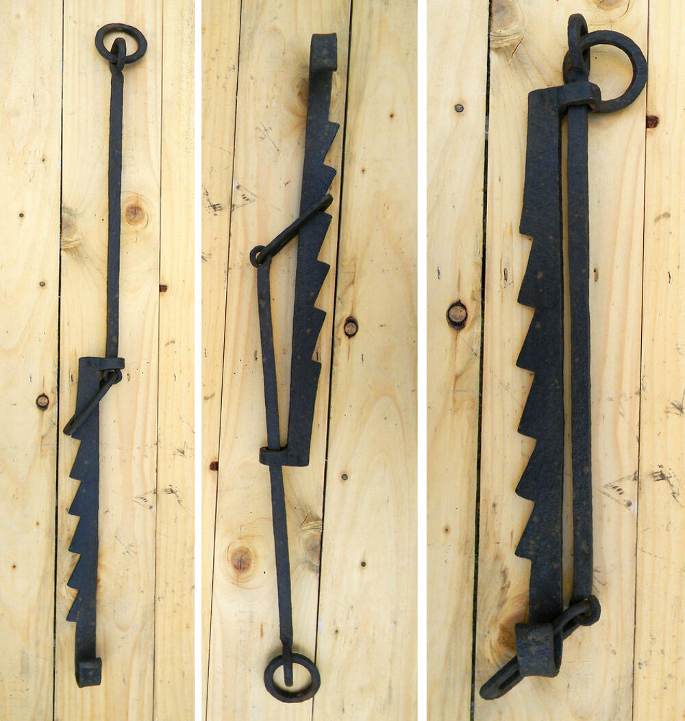 Cr&eacute;maill&egrave;re antique fer forg&eacute; Décoration