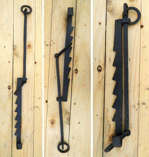 Crémaillère antique fer forgé 30 Lagny-sur-Marne (77)