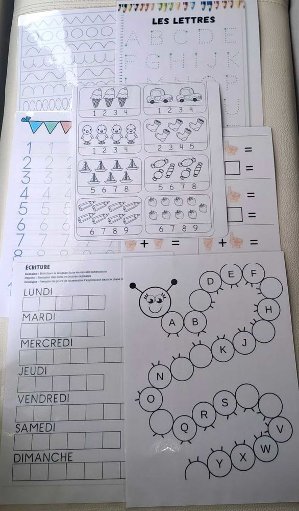 fiche d'apprentissage neuf Jeux / jouets