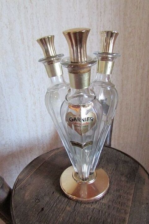 Flacon triptyque de liqueur de Garnier, année 50 35 Paris 15 (75)