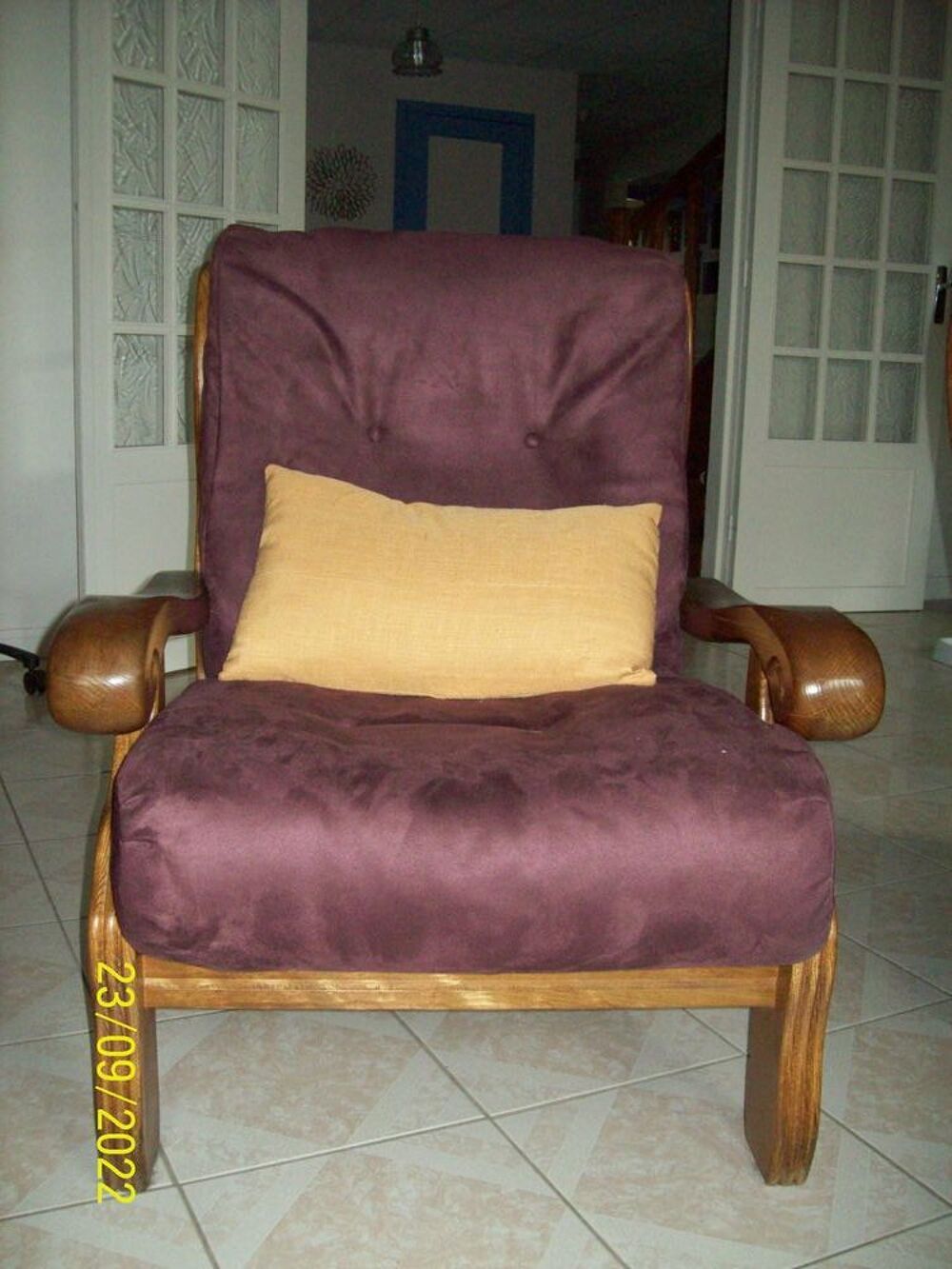 salon 1 canap&eacute; + 2 fauteuils Meubles