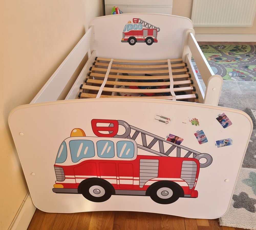 Lit enfant 80cm x 160 cm Pompier Mobilier enfants