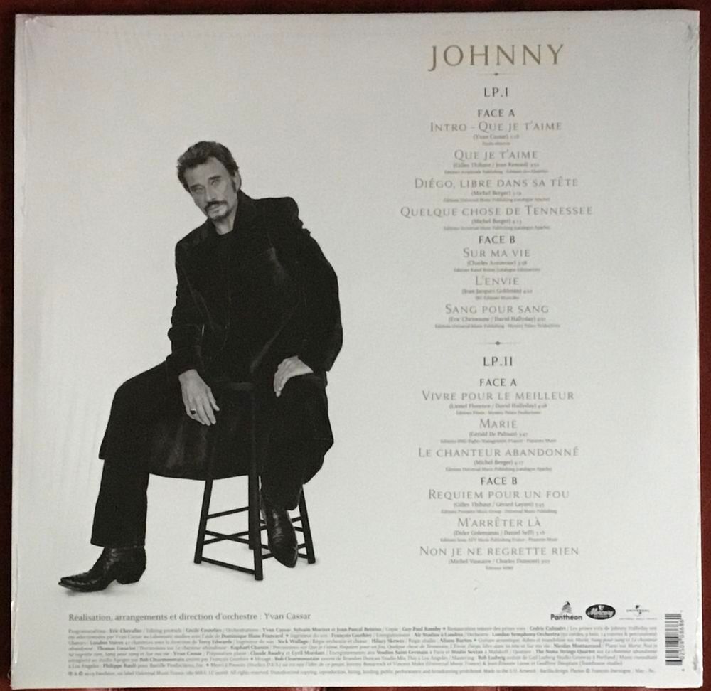 Album de Johnny Hallyday en &eacute;dition limit&eacute;e CD et vinyles