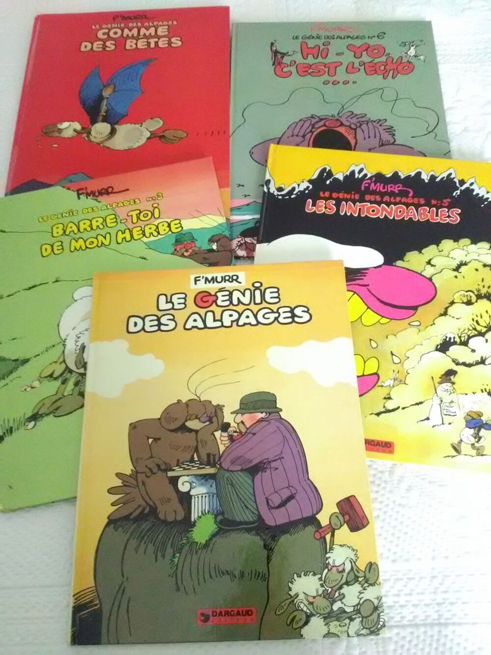 Lot de 5 BD "Le g&eacute;nie des alpages" (F'MURR) Livres et BD
