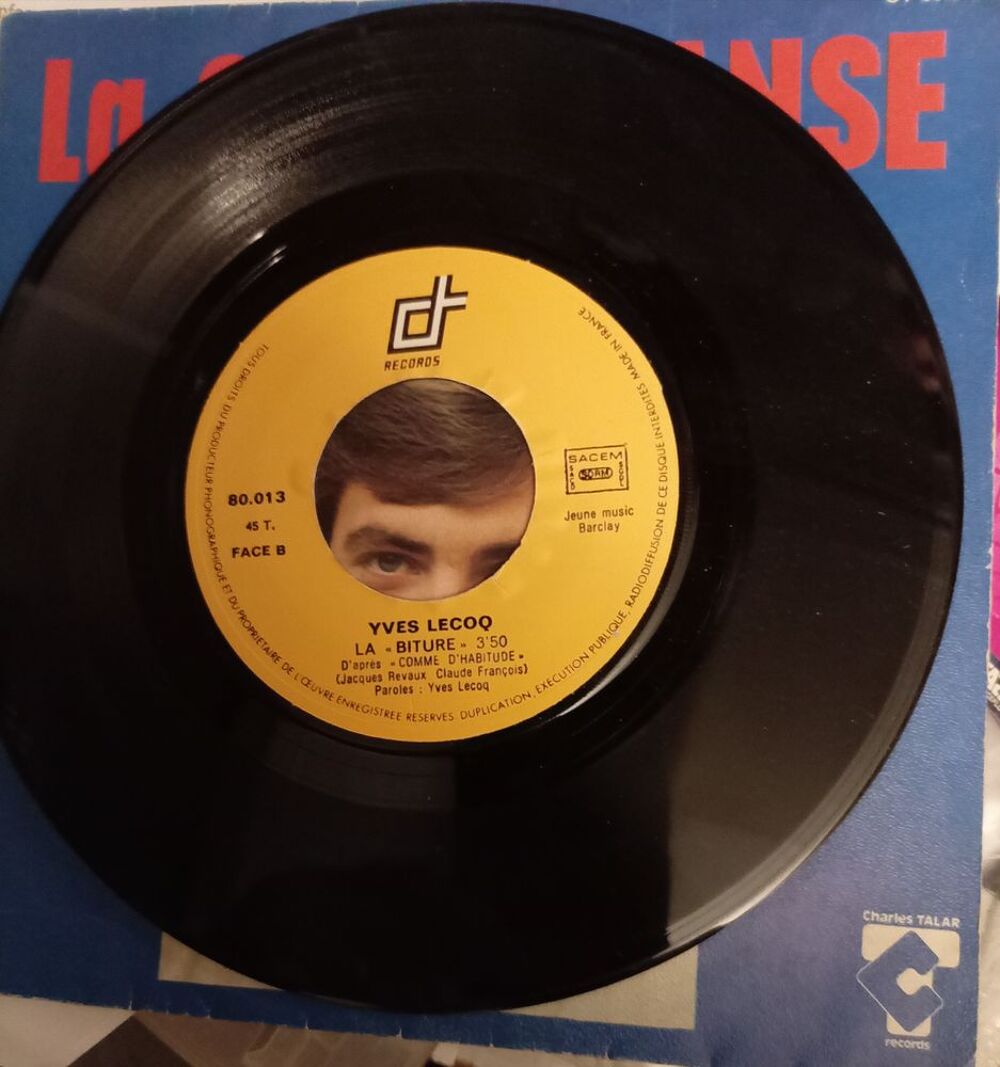 YVES LECOQ / 3 X DISQUES VYNIL 45 TOURS &sect; CD et vinyles