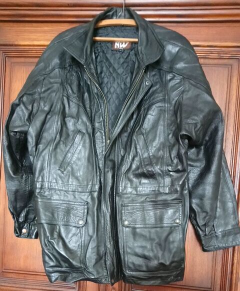 Veste Longue en Cuir 100 La Courneuve (93)