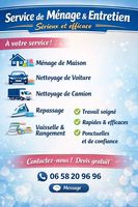   Service de Ménage & Entretien  