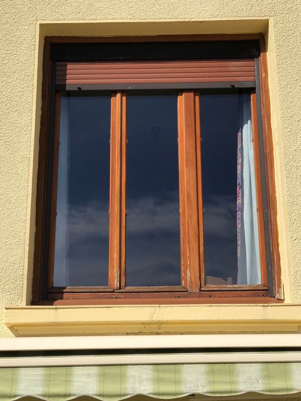 Fen&ecirc;tre bois avec volet encastr&eacute; en alu 160 x 193,5cm Bricolage