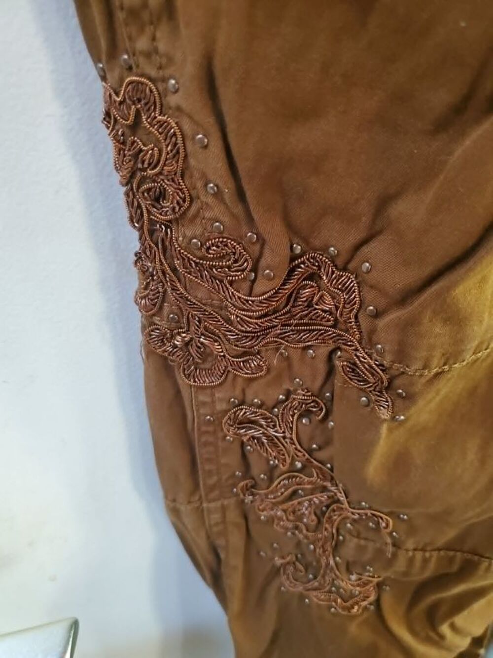 PANTALON FEMME MARRON T36 RALPH LAUREN Vêtements