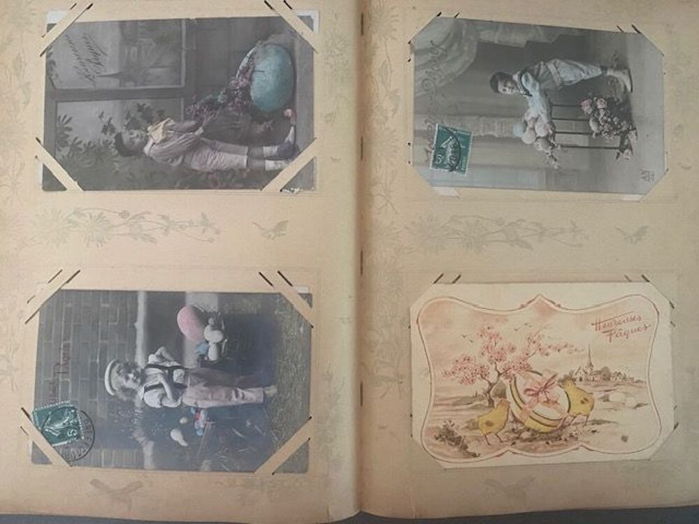 Environ 300 cartes postales sur le th&egrave;me de Paques 