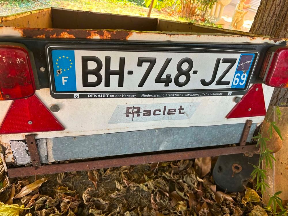 Remorque +/- 400kg &agrave; restaurer Bricolage