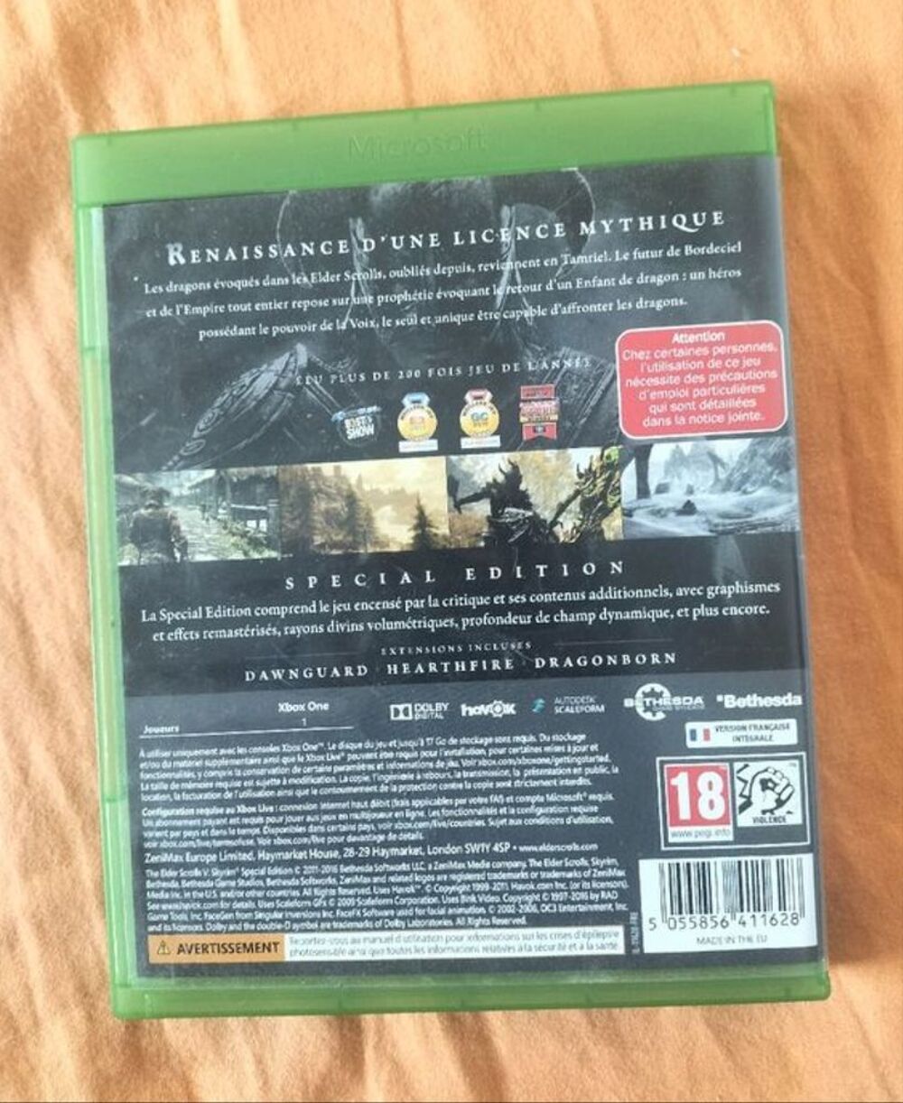 XBOX ONE SKYRIM THE ELDER SCROLLS 5 DLC SPECIAL EDITION Consoles et jeux vidéos