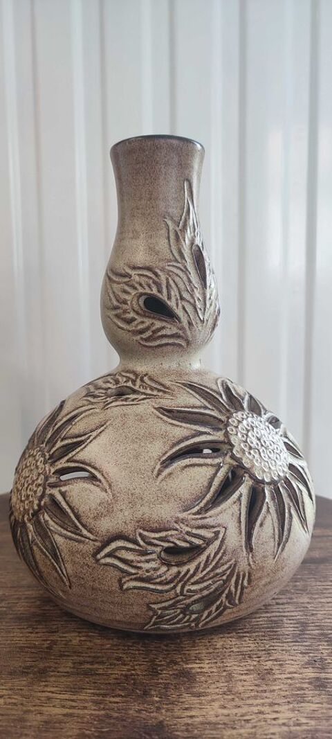 Pied de lampe en c�ramique Vallauris sign� Fonck & Mateo 85 Clermont (60)