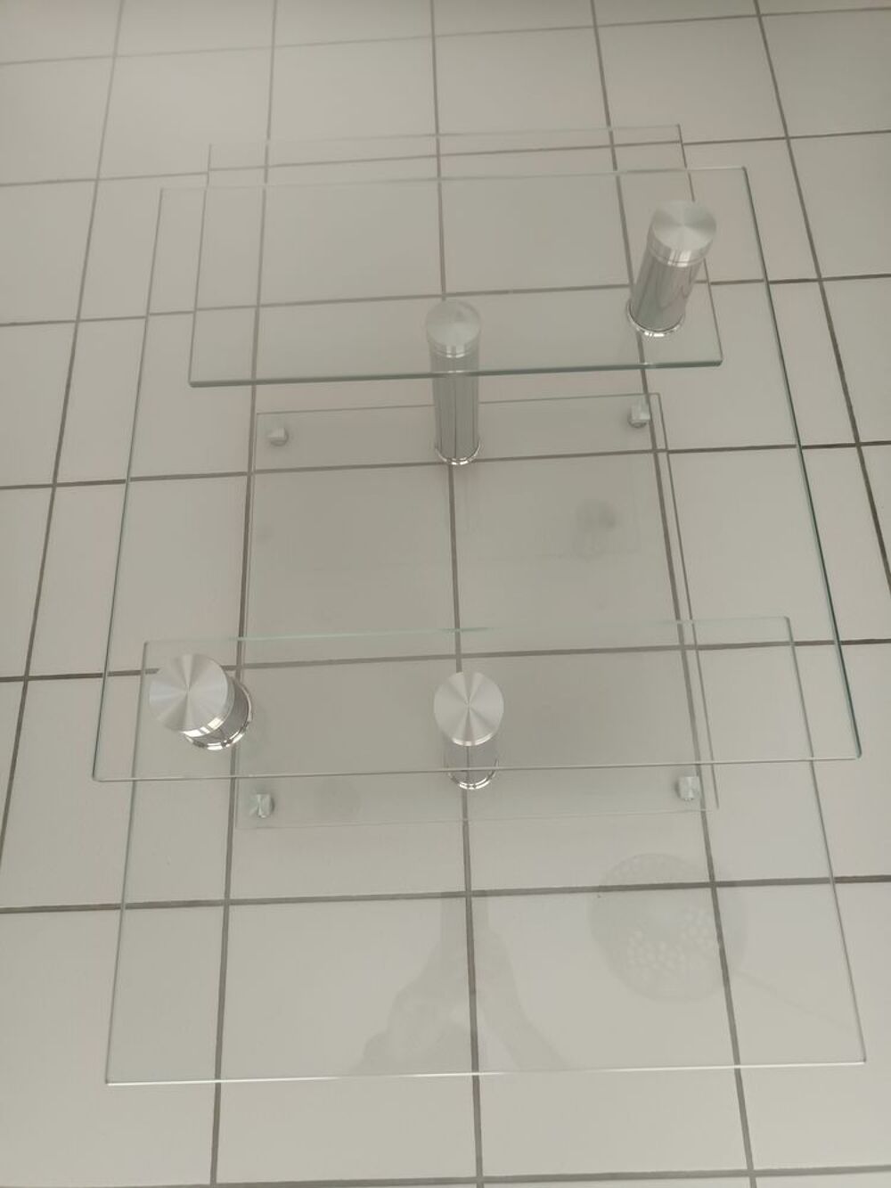 Table basse salon modulable en verre Meubles