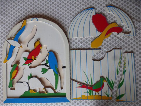 Puzzle double en bois-oiseaux 20 Le Coudray (28)