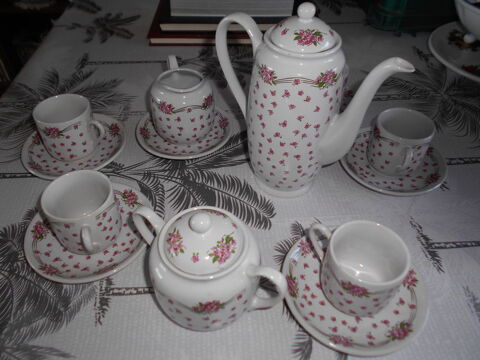 Service � caf� en c�ramique 12 �chenoz-la-M�line (70)