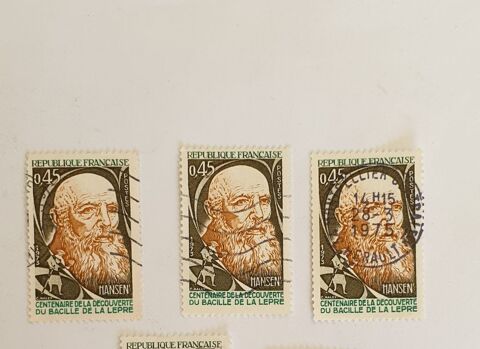 Timbre france Hansen (1841-1912) 1973- lot 0.18 euro 0 Marseille 9 (13)