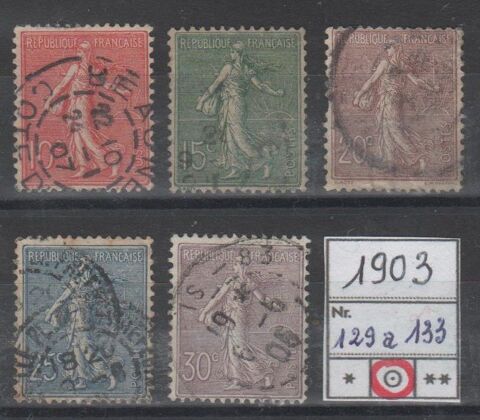TIMBRE de FRANCE
1903
OBLITERE 3 Caumont (09)