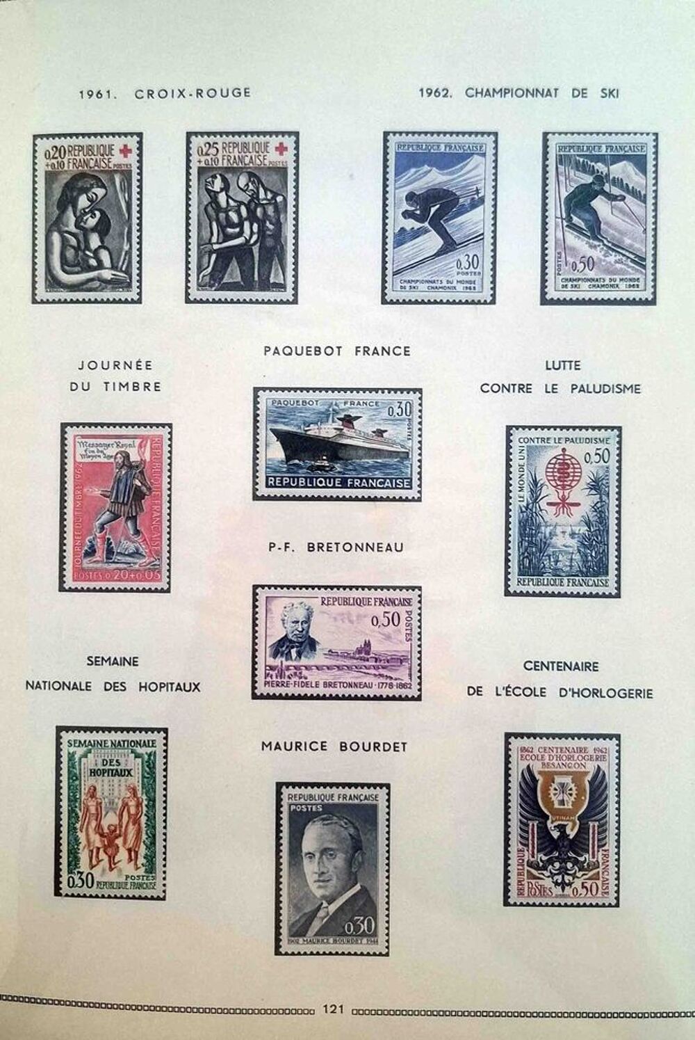 S&eacute;rie de timbres de collection de France G14 