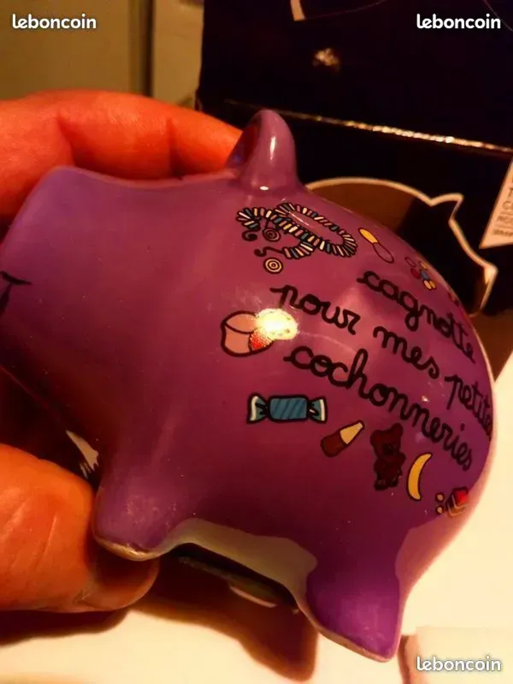 TIRELIRE COCHON DIFFERENTES INSCRIPTIONS 