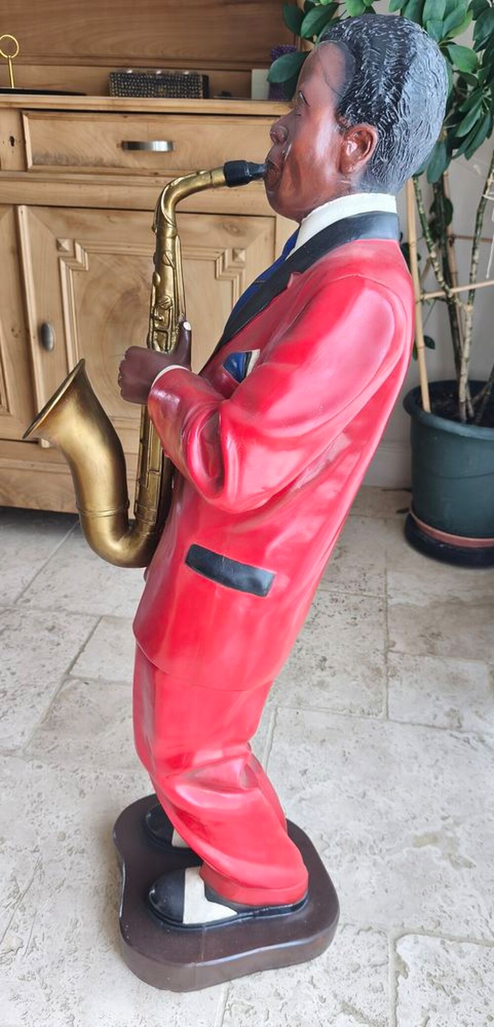 Statue musicien de jazz Décoration
