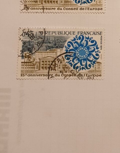 Timbre france 25�me anni conseil l'europe 1974 . 0.09 euro 0 Marseille 9 (13)